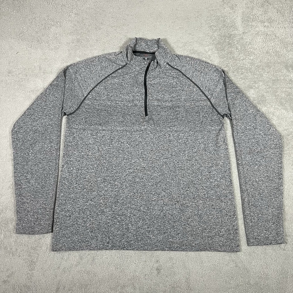 Rhone 1/4 Zip Pullover Sweatshirt Mens XL Gray Athletic Performance Top Training